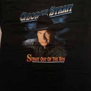 George Strait Strait Out of the Box Vintage 90s tour shirts. Mens XL.